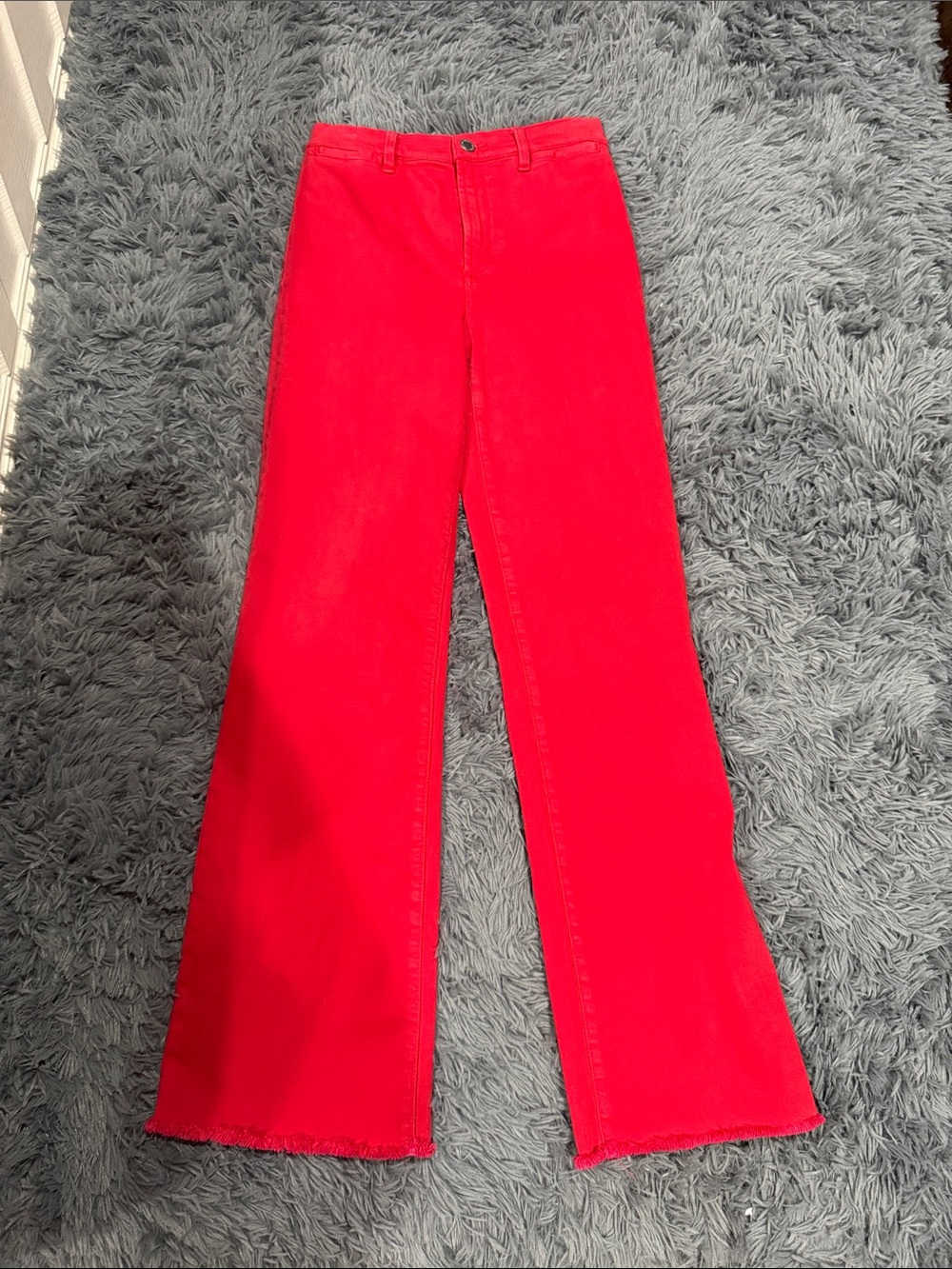 Alice and Olivia Red Jeans